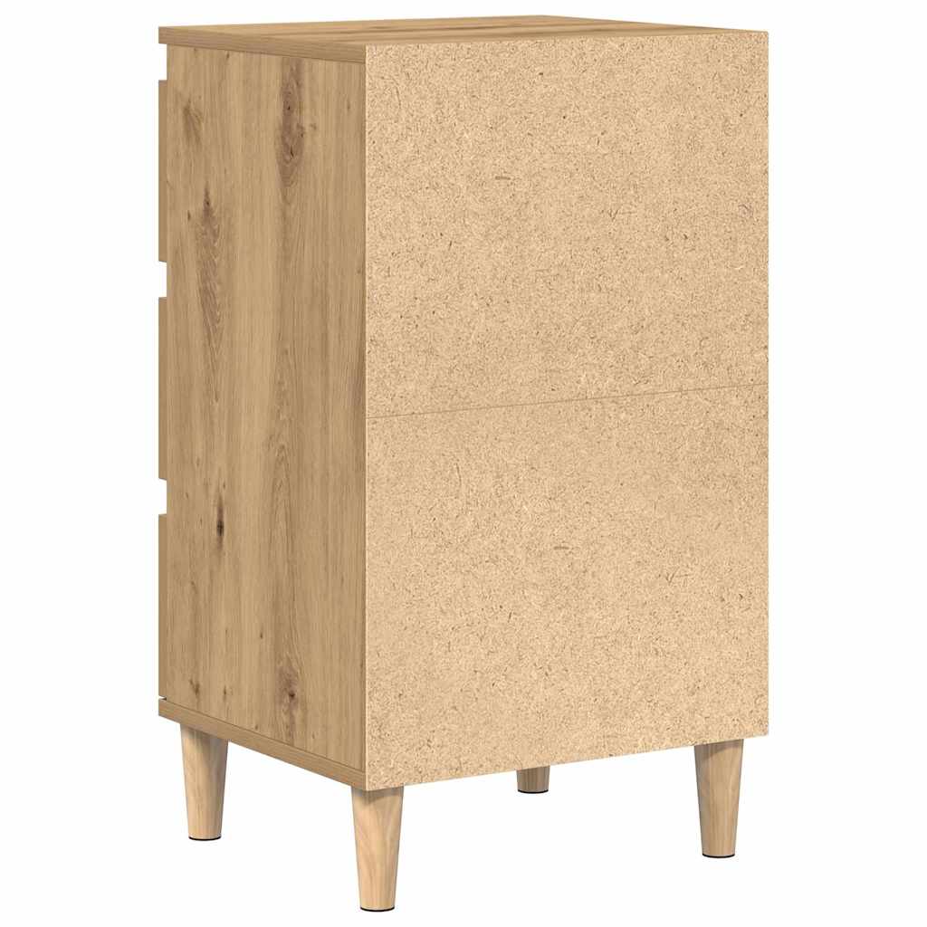 Noční Skříňka Artisanový Dub 40 X 35 X 70 Cm Kompozitní Dřevo