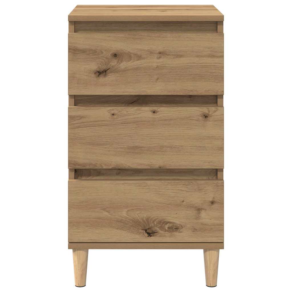 Noční Skříňka Artisanový Dub 40 X 35 X 70 Cm Kompozitní Dřevo