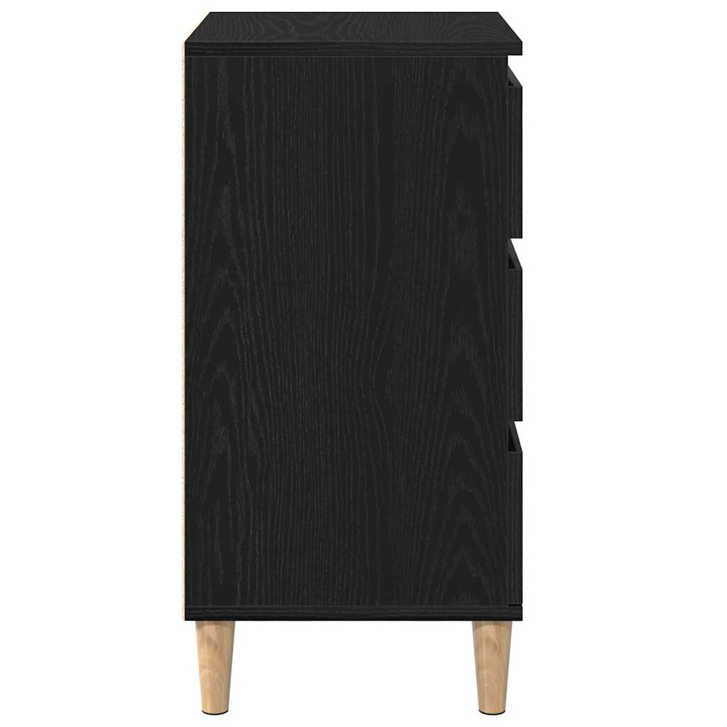 Noční Skříňka Černý Dub 40 X 35 X 70 Cm Kompozitní Dřevo