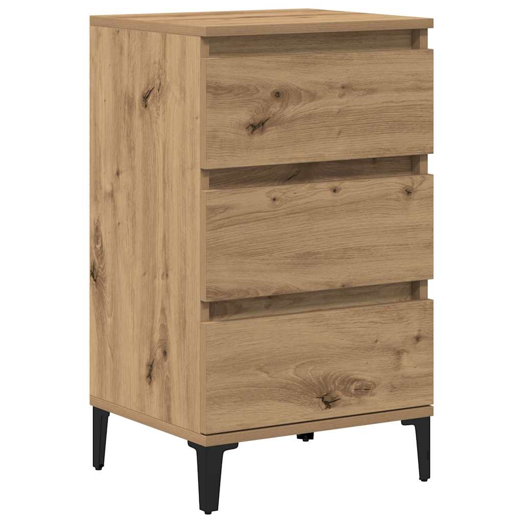 Noční Skříňka Artisanový Dub 45 X 35 X 44 Cm Kompozitní Dřevo