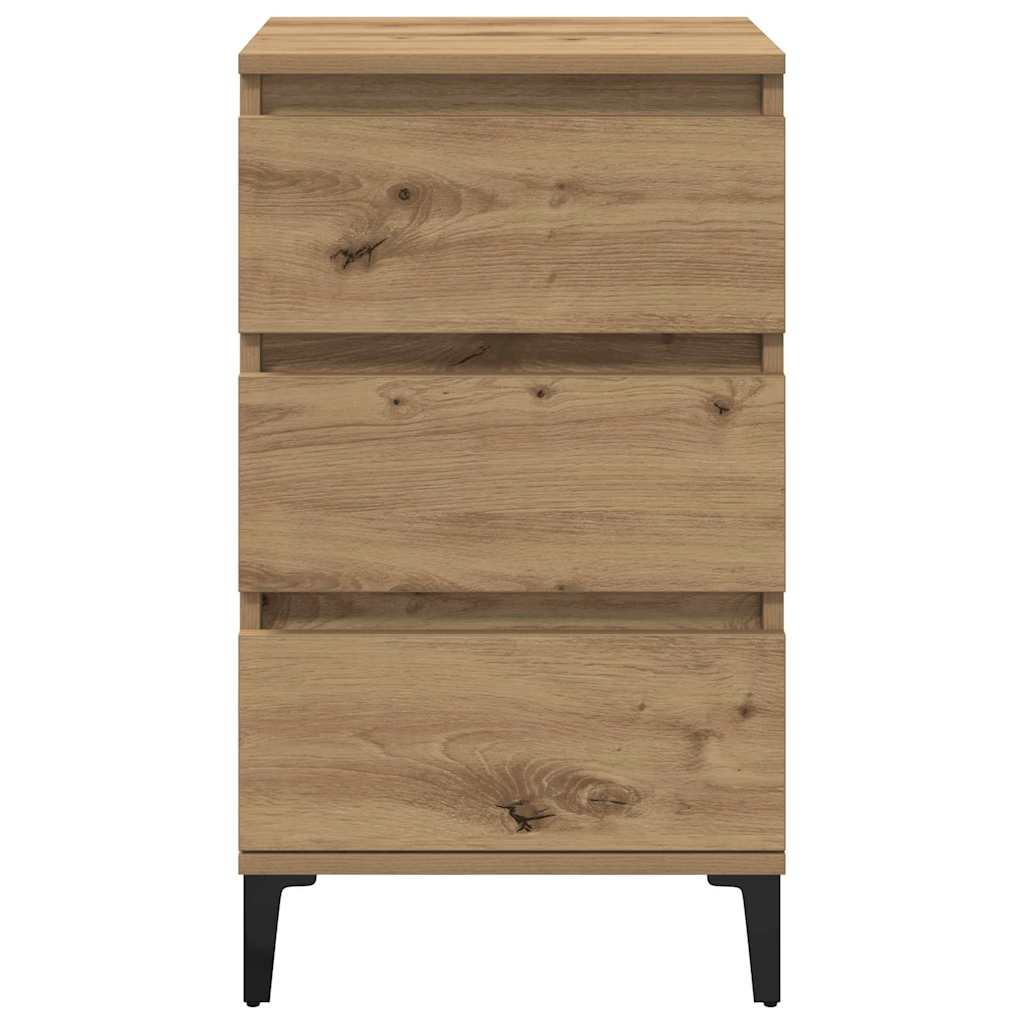 Noční Skříňka Artisanový Dub 45 X 35 X 44 Cm Kompozitní Dřevo