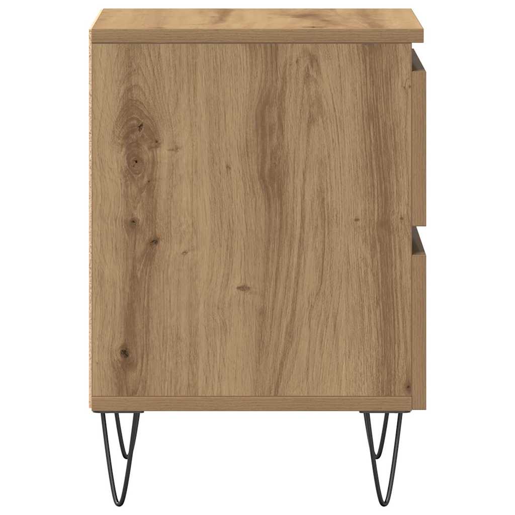 Noční Skříňka Dub Artisan 40 X 35 X 50 Cm Kompozitní Dřevo