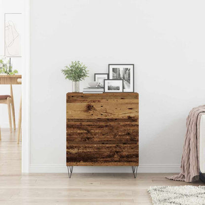 Servírovací Skříň Staré Dřevo 60 X 35 X 70 Cm Kompozitní Dřevo