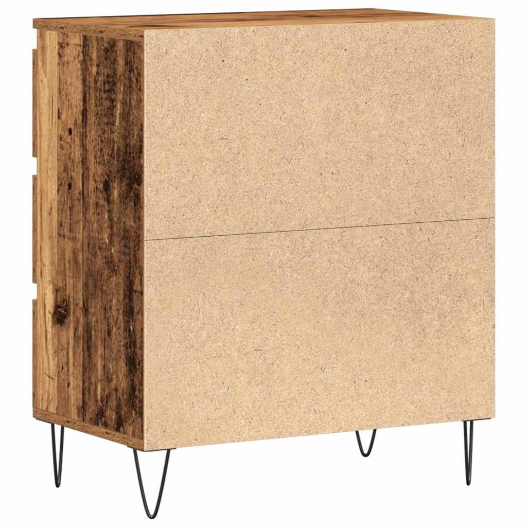 Servírovací Skříň Staré Dřevo 60 X 35 X 70 Cm Kompozitní Dřevo