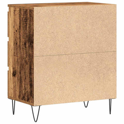 Servírovací Skříň Staré Dřevo 60 X 35 X 70 Cm Kompozitní Dřevo