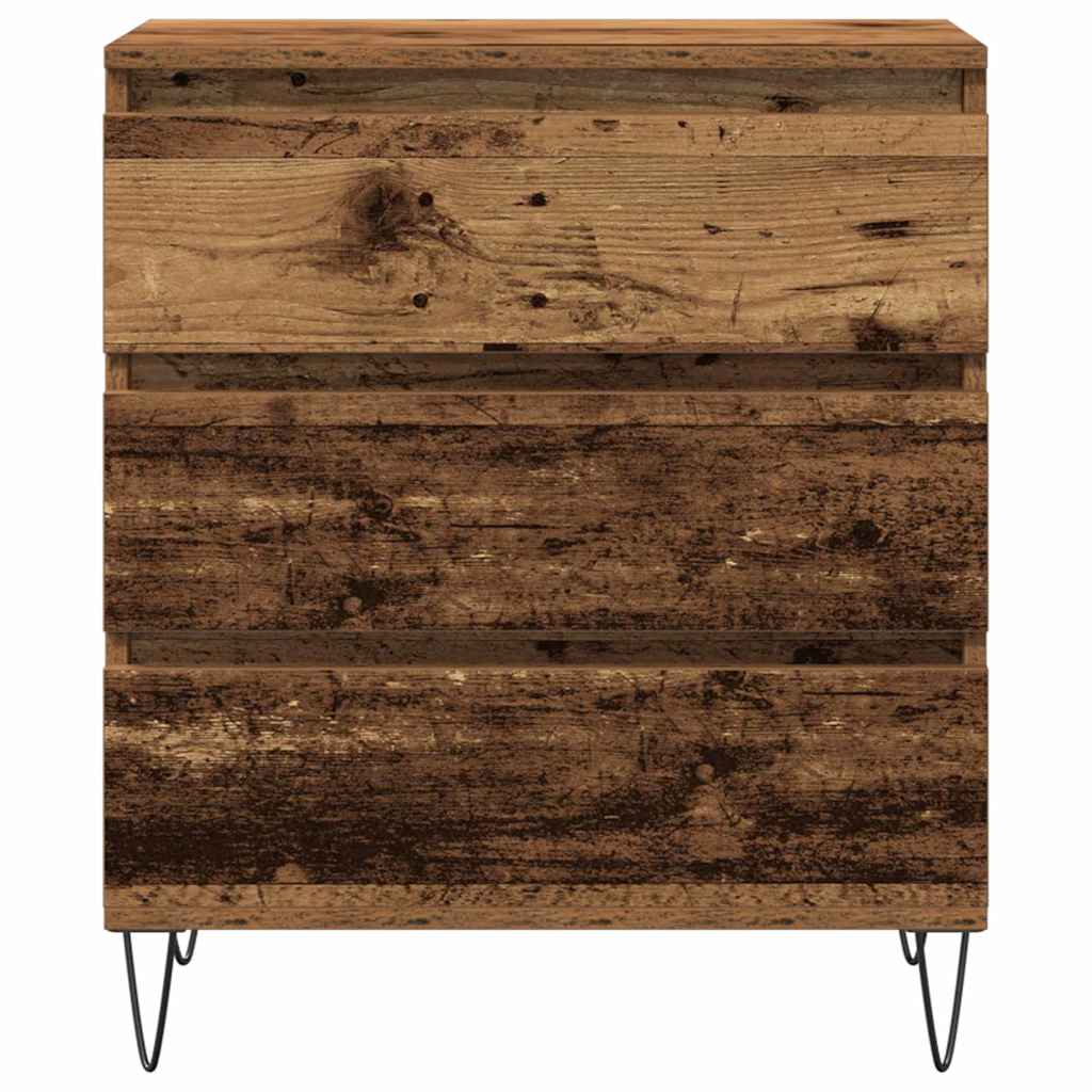 Servírovací Skříň Staré Dřevo 60 X 35 X 70 Cm Kompozitní Dřevo