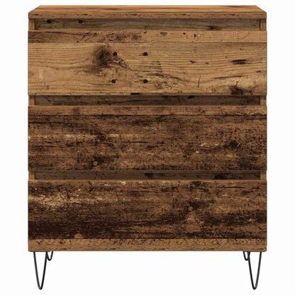 Servírovací Skříň Staré Dřevo 60 X 35 X 70 Cm Kompozitní Dřevo