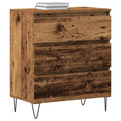 Servírovací Skříň Staré Dřevo 60 X 35 X 70 Cm Kompozitní Dřevo