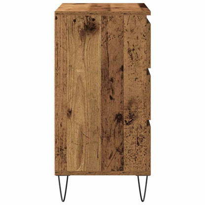 Servírovací Skříň Staré Dřevo 60 X 35 X 70 Cm Kompozitní Dřevo