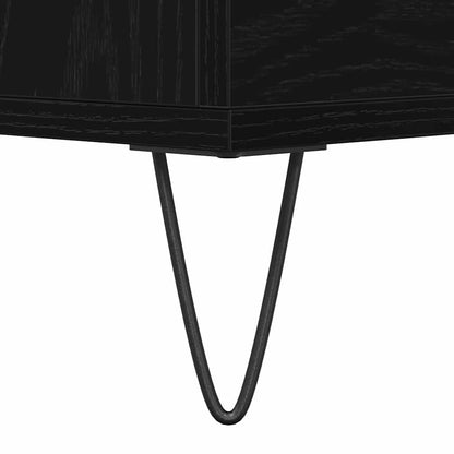 Servírovací Skříň Černý Dub 60 X 35 X 70 Cm Kompozitní Dřevo