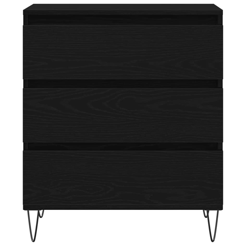 Servírovací Skříň Černý Dub 60 X 35 X 70 Cm Kompozitní Dřevo