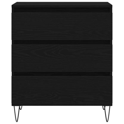 Servírovací Skříň Černý Dub 60 X 35 X 70 Cm Kompozitní Dřevo