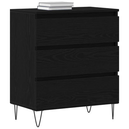Servírovací Skříň Černý Dub 60 X 35 X 70 Cm Kompozitní Dřevo