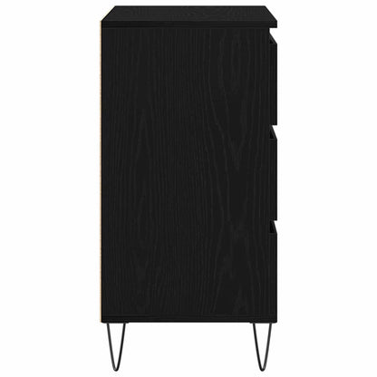 Servírovací Skříň Černý Dub 60 X 35 X 70 Cm Kompozitní Dřevo