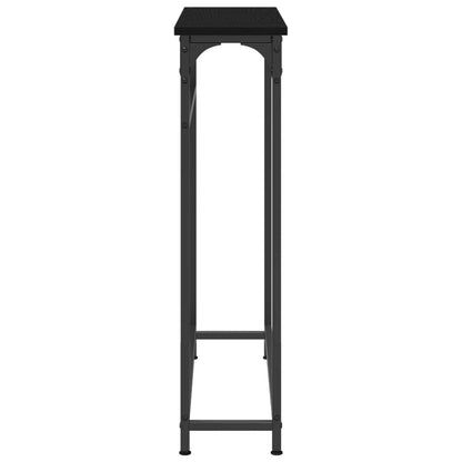 Konzolový Stolek Černý Dub 75 X 19,5 X 75 Cm Kompozitní Dřevo