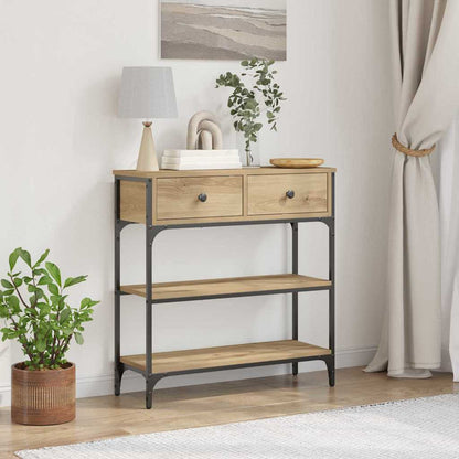 Konzolový Stolek Se Zásuvkou Artisanový Dub 72,5 X 25 X 75 Cm