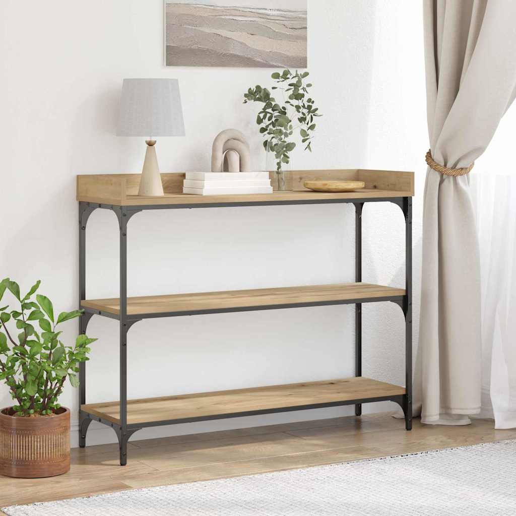 Konzolový Stolek Dub Artisan 100 X 30 X 80 Cm