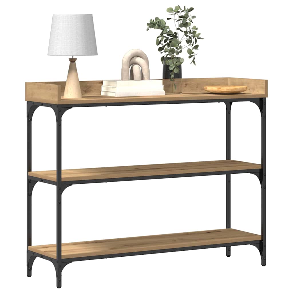 Konzolový Stolek Dub Artisan 100 X 30 X 80 Cm