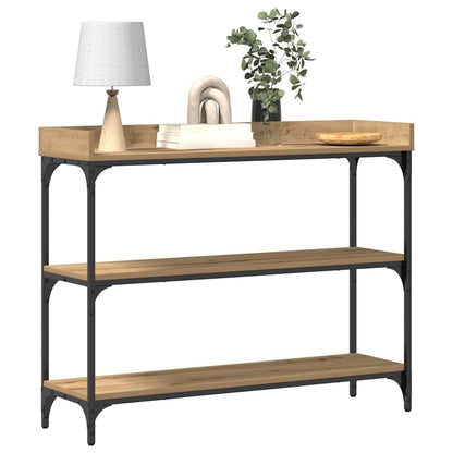 Konzolový Stolek Dub Artisan 100 X 30 X 80 Cm