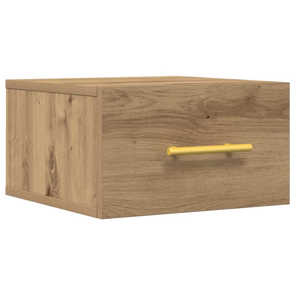 Noční Skříňka 35 X 35 X 20 Cm Kompozitní Dřevo Artisanový Dub