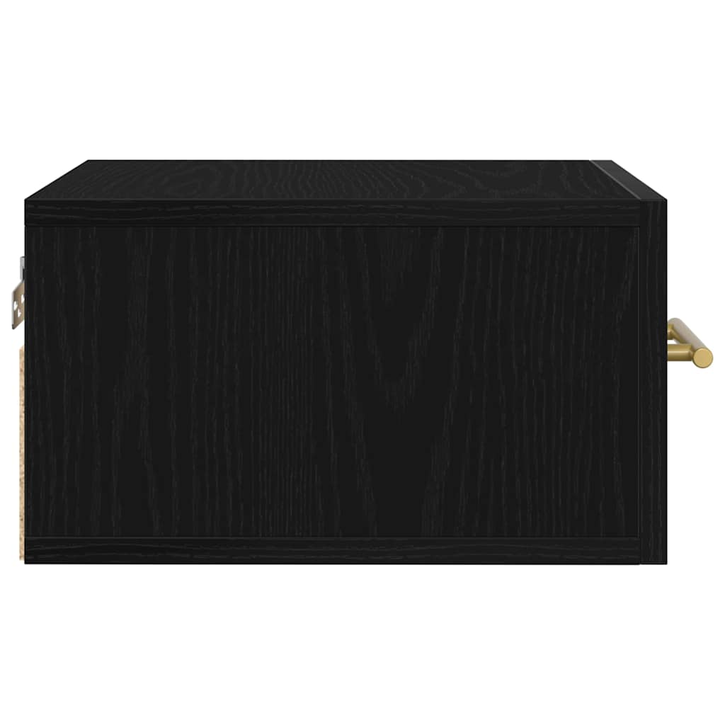 Noční Skříňka 2 Ks 35 X 35 X 20 Cm Kompozitní Dřevo Černý Dub