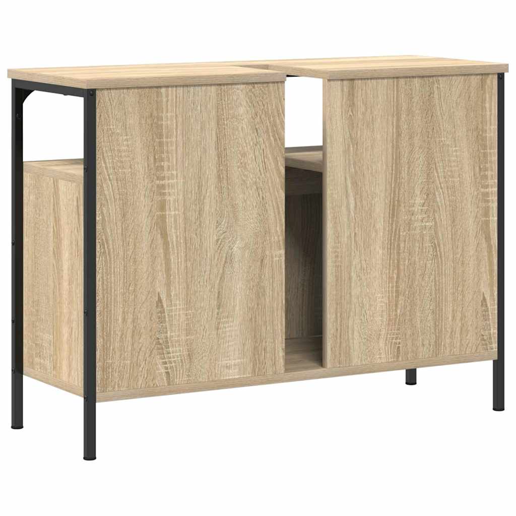 Skříňka Pod Umyvadlo Hnědá 80 X 30 X 60 Cm Kompozitní Dřevo