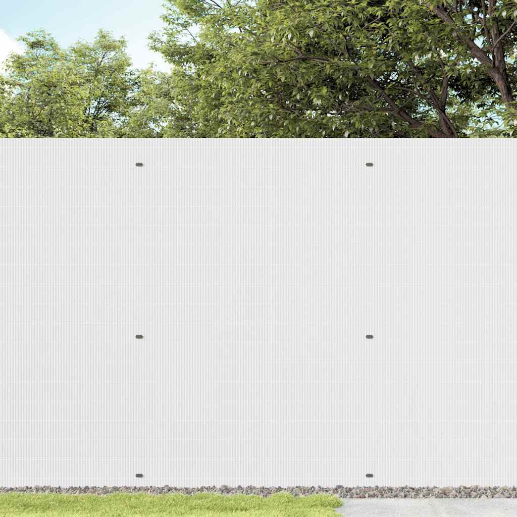Zahradní Plot Oboustranný Bílý 1,8 X 3 M Pvc