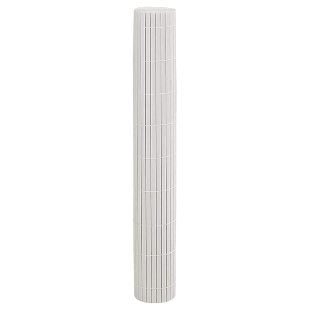 Zahradní Plot Oboustranný Bílý 1,8 X 3 M Pvc