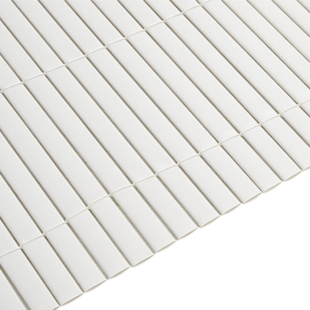 Zahradní Plot Oboustranný Bílý 1,8 X 3 M Pvc