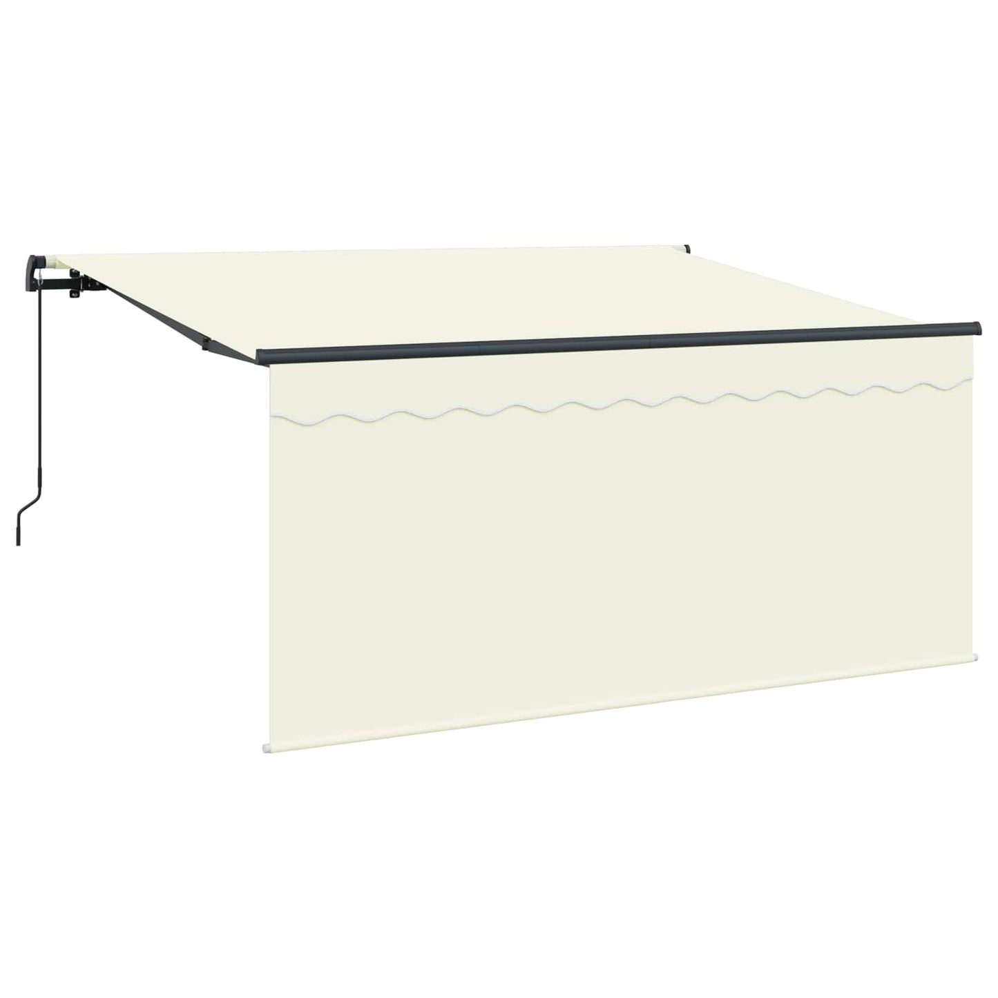 Stahovací Markýza Krémová 300 X 200 Cm Polyester A Hliník