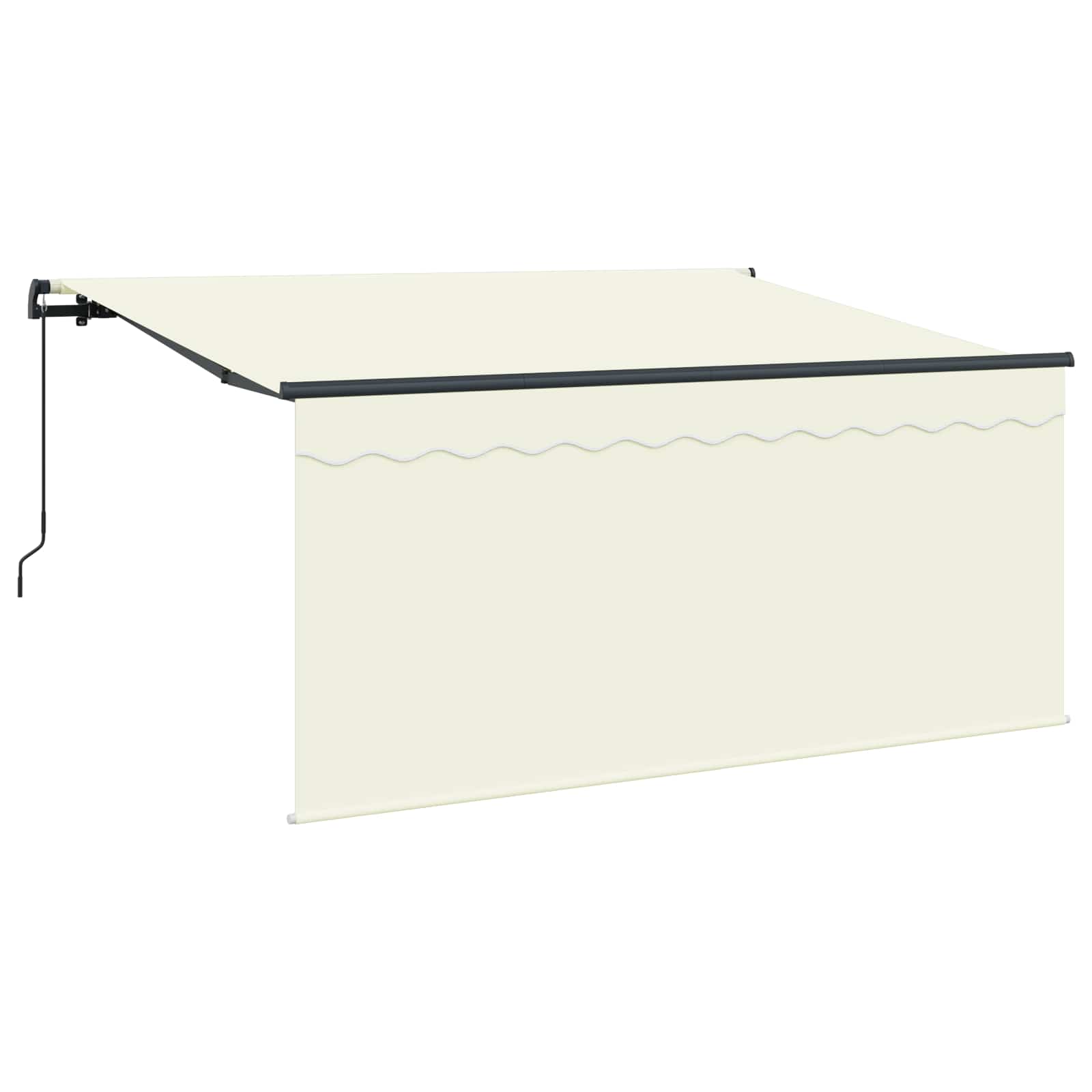 Stahovací Markýza Krémová 300 X 200 Cm Polyester A Hliník