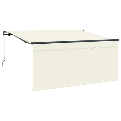 Stahovací Markýza Krémová 300 X 200 Cm Polyester A Hliník