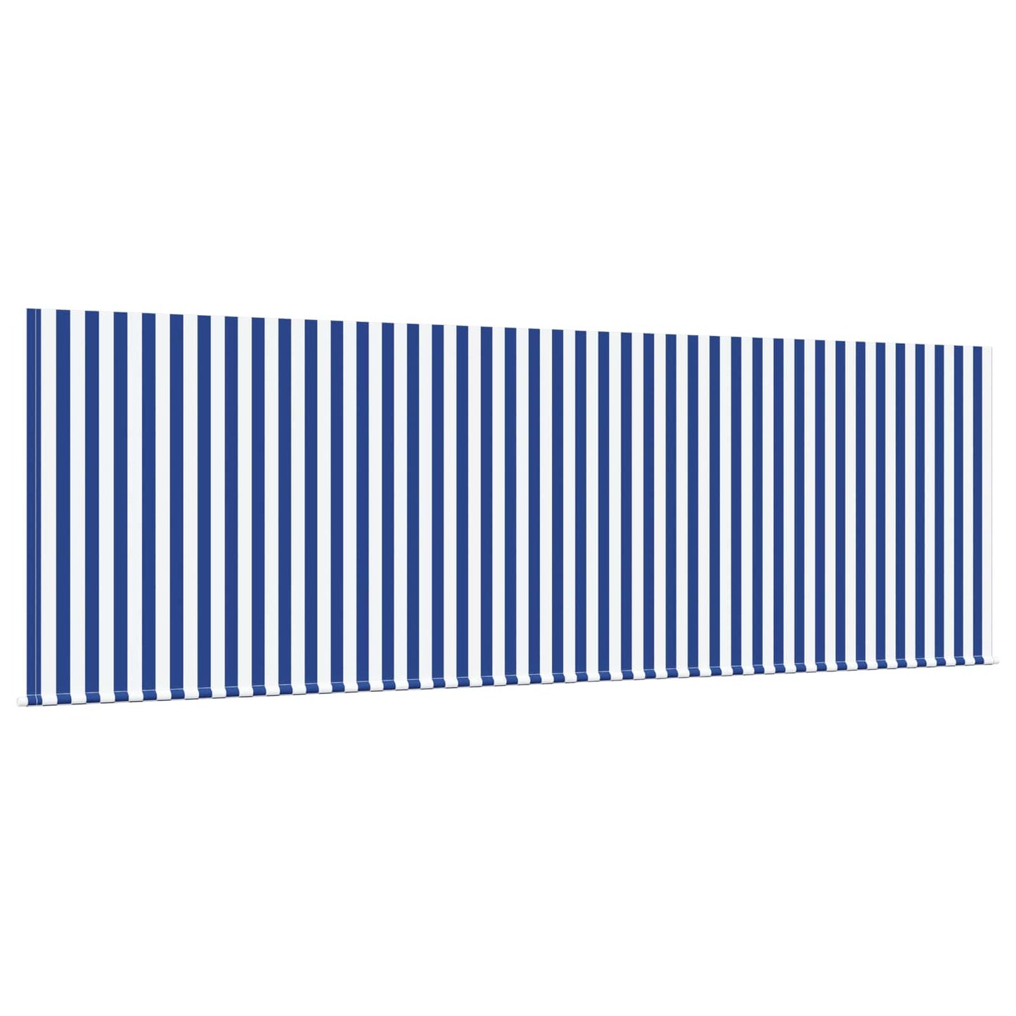 Stahovací Markýza Modrá A Bílá 350 X 200 Cm Polyester A Hliník