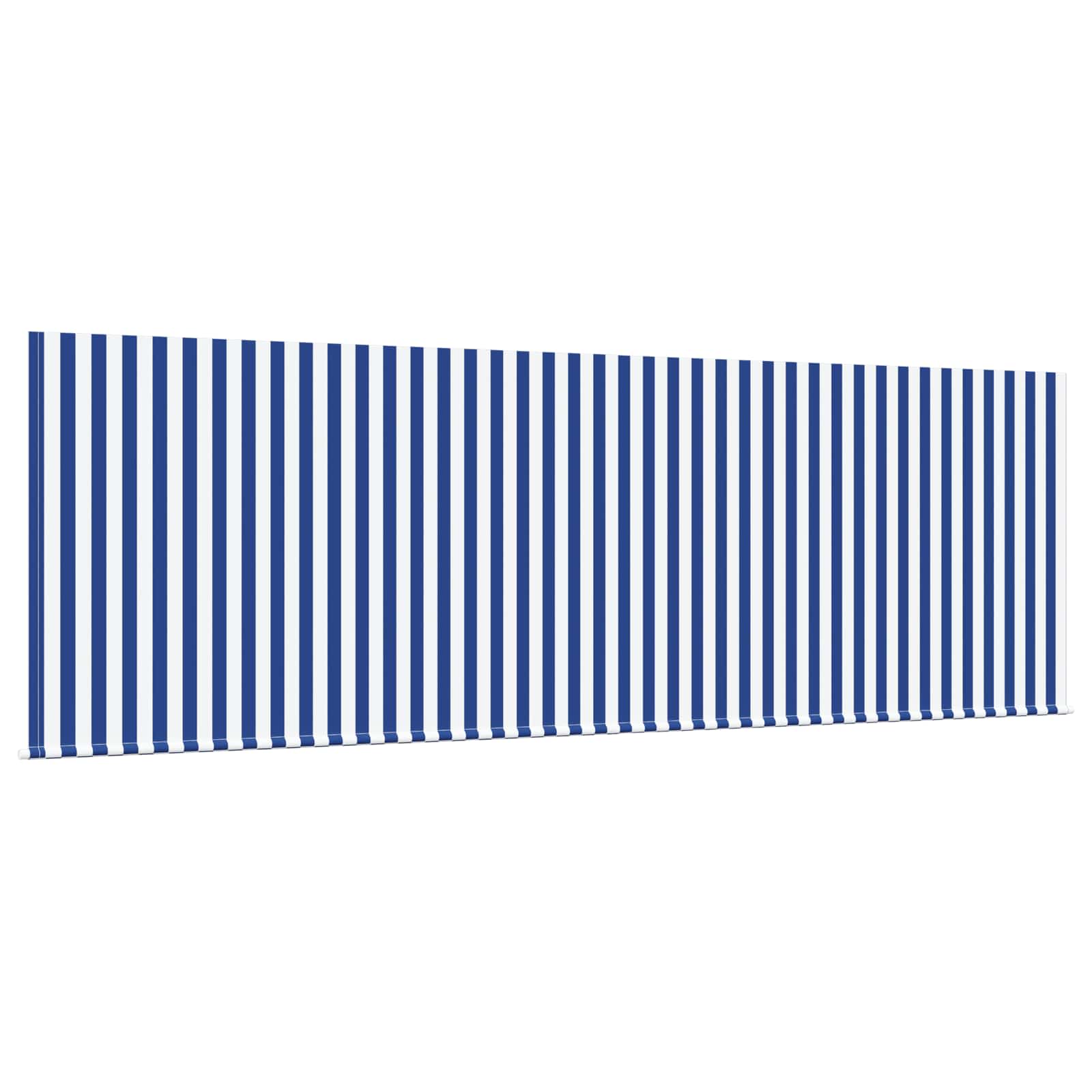 Stahovací Markýza Modrá A Bílá 350 X 200 Cm Polyester A Hliník