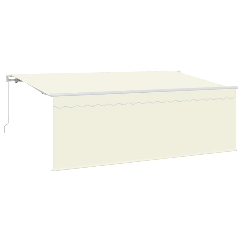 Stahovací Markýza Krémová 350 X 200 Cm Polyester A Hliník