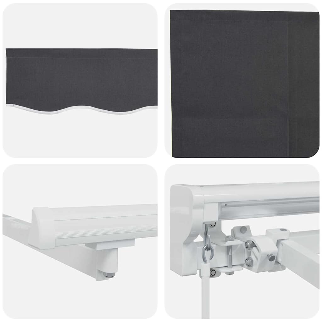 Stahovací Markýza Krémová 350 X 200 Cm Polyester A Hliník
