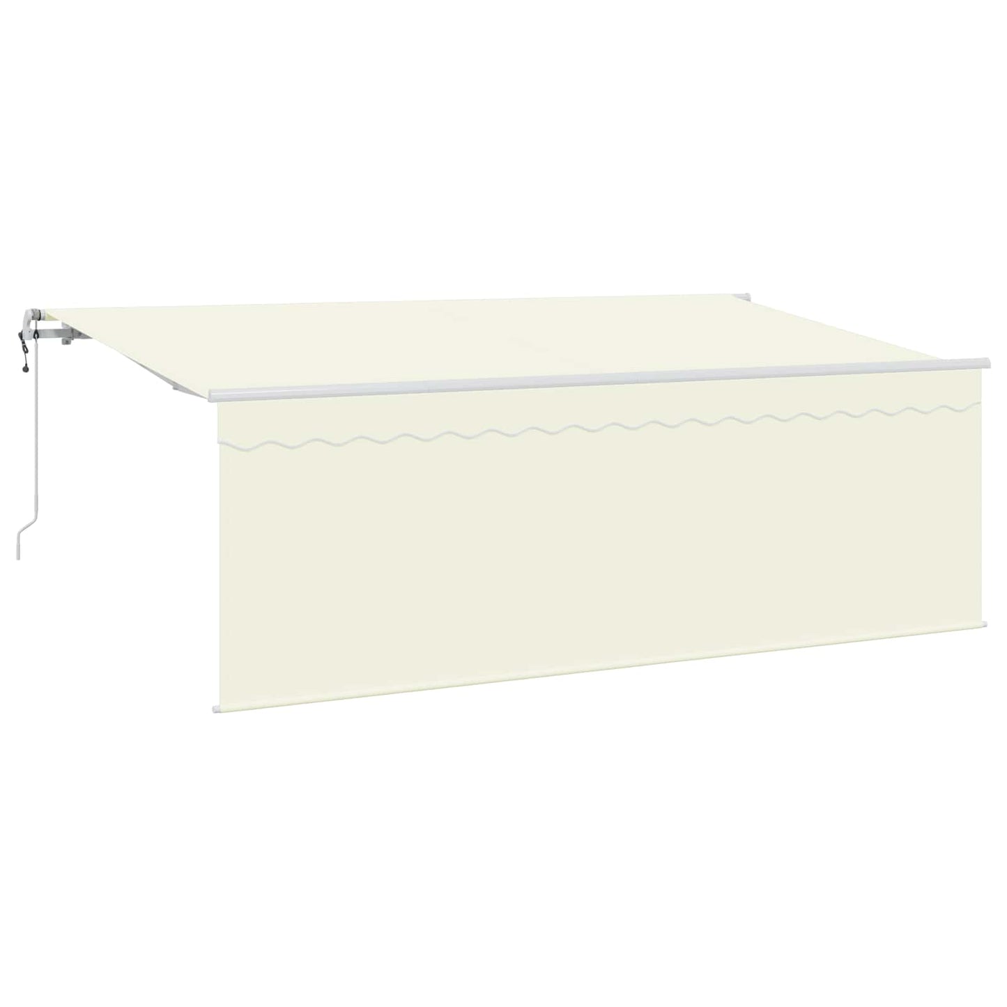 Stahovací Markýza Krémová 400 X 200 Cm Polyester A Hliník