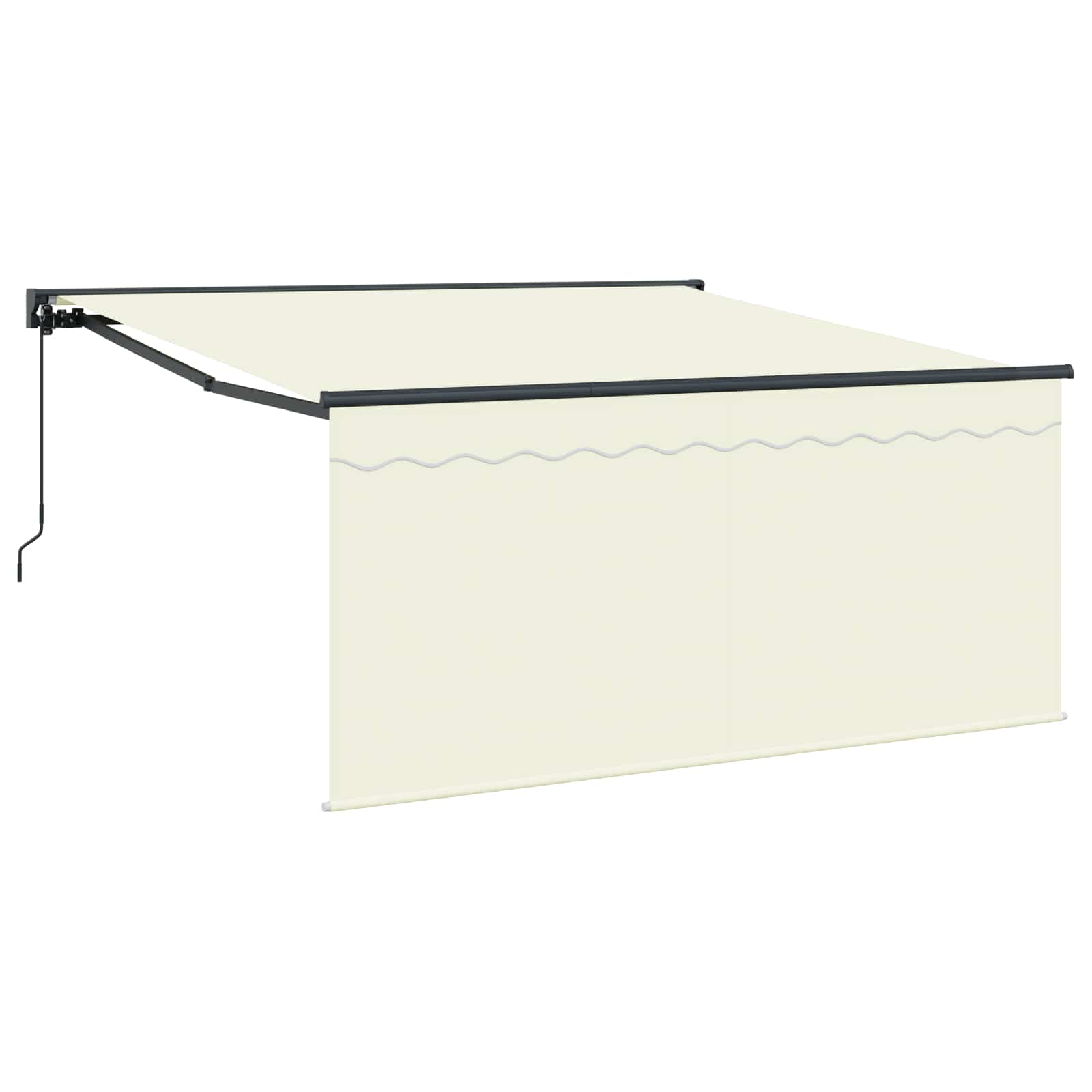 Stahovací Markýza Krémová 300 X 250 Cm Polyester A Hliník