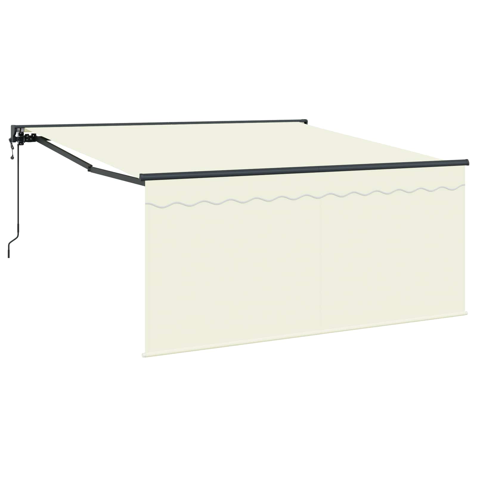 Stahovací Markýza Krémová 300 X 250 Cm Polyester A Hliník