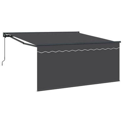Stahovací Markýza Antracit 300 X 250 Cm Polyester A Hliník