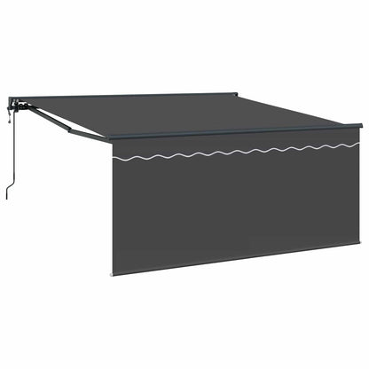 Stahovací Markýza Antracit 300 X 250 Cm Polyester A Hliník