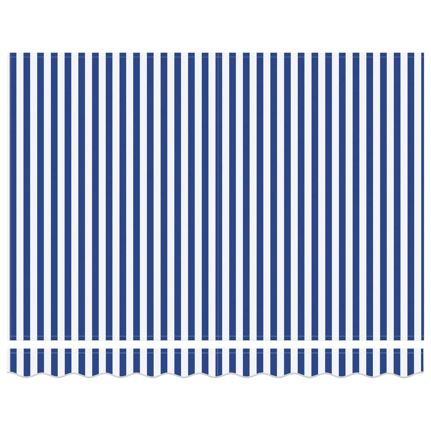 Stahovací Markýza Modrá A Bílá 350 X 250 Cm Polyester A Hliník