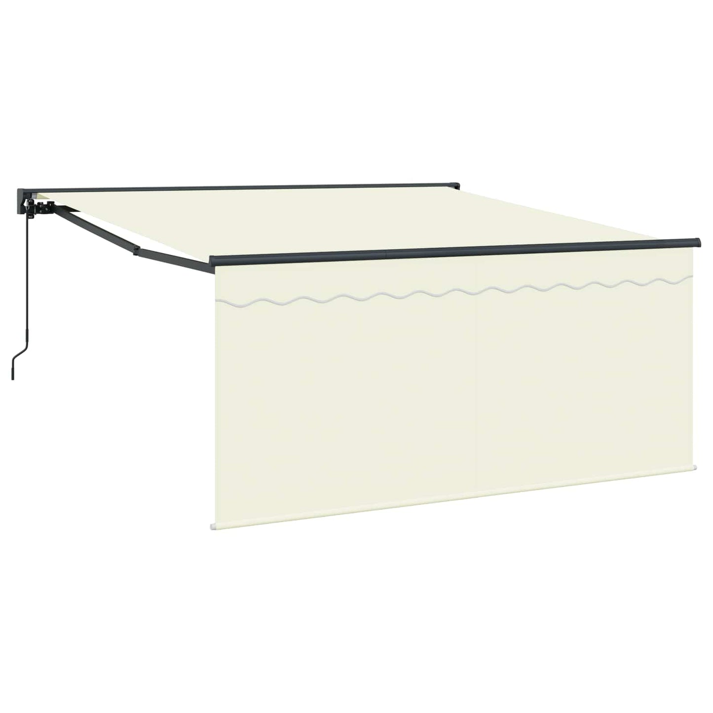 Stahovací Markýza Krémová 350 X 250 Cm Polyester A Hliník