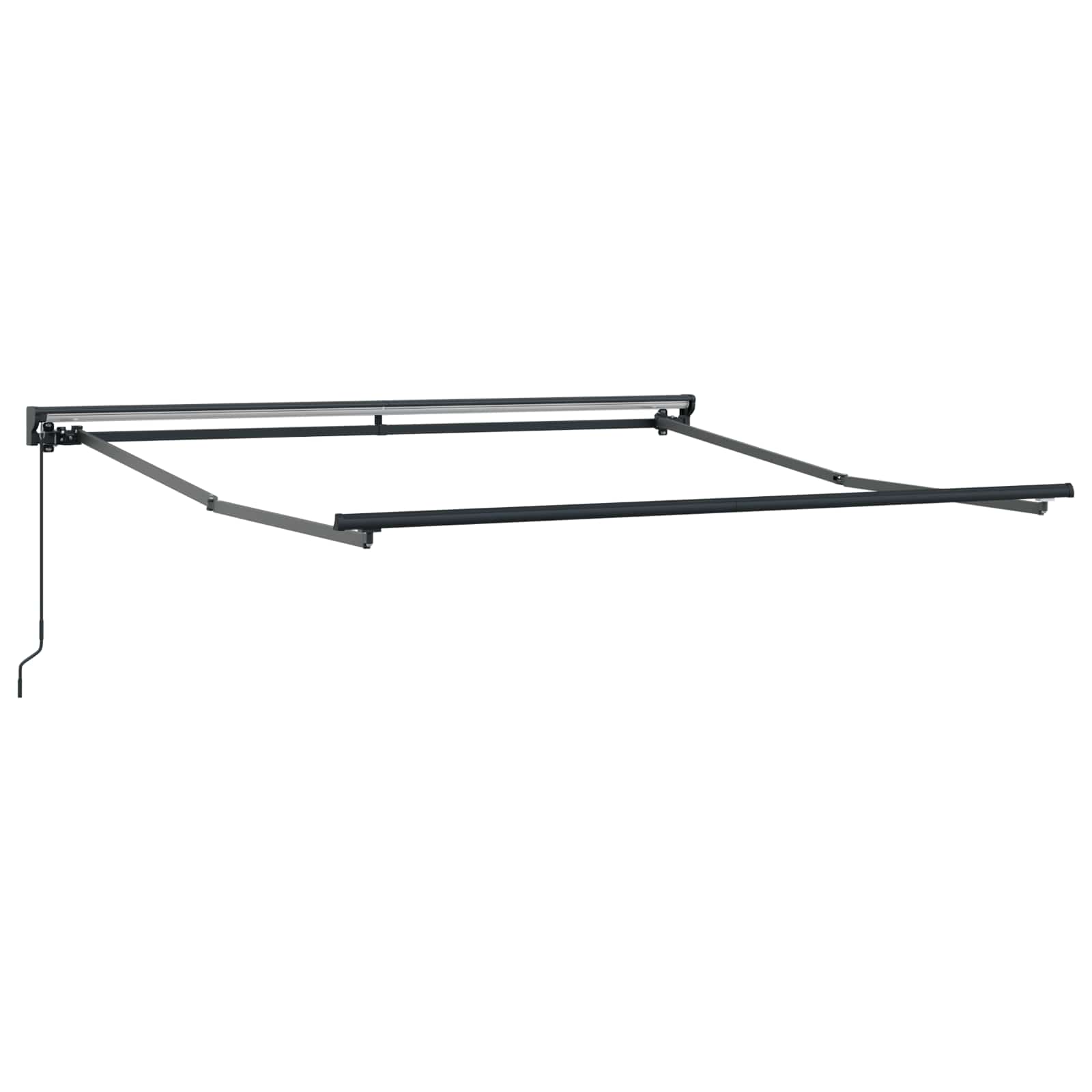Stahovací Markýza Antracit 350 X 250 Cm Polyester A Hliník
