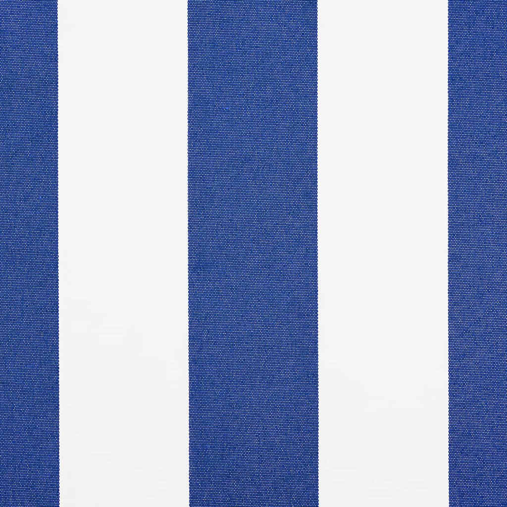 Stahovací Markýza Modrá A Bílá 400 × 300 Cm Polyester A Hliník