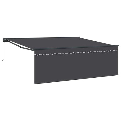 Stahovací Markýza Antracit 400 × 300 Cm Polyester A Hliník