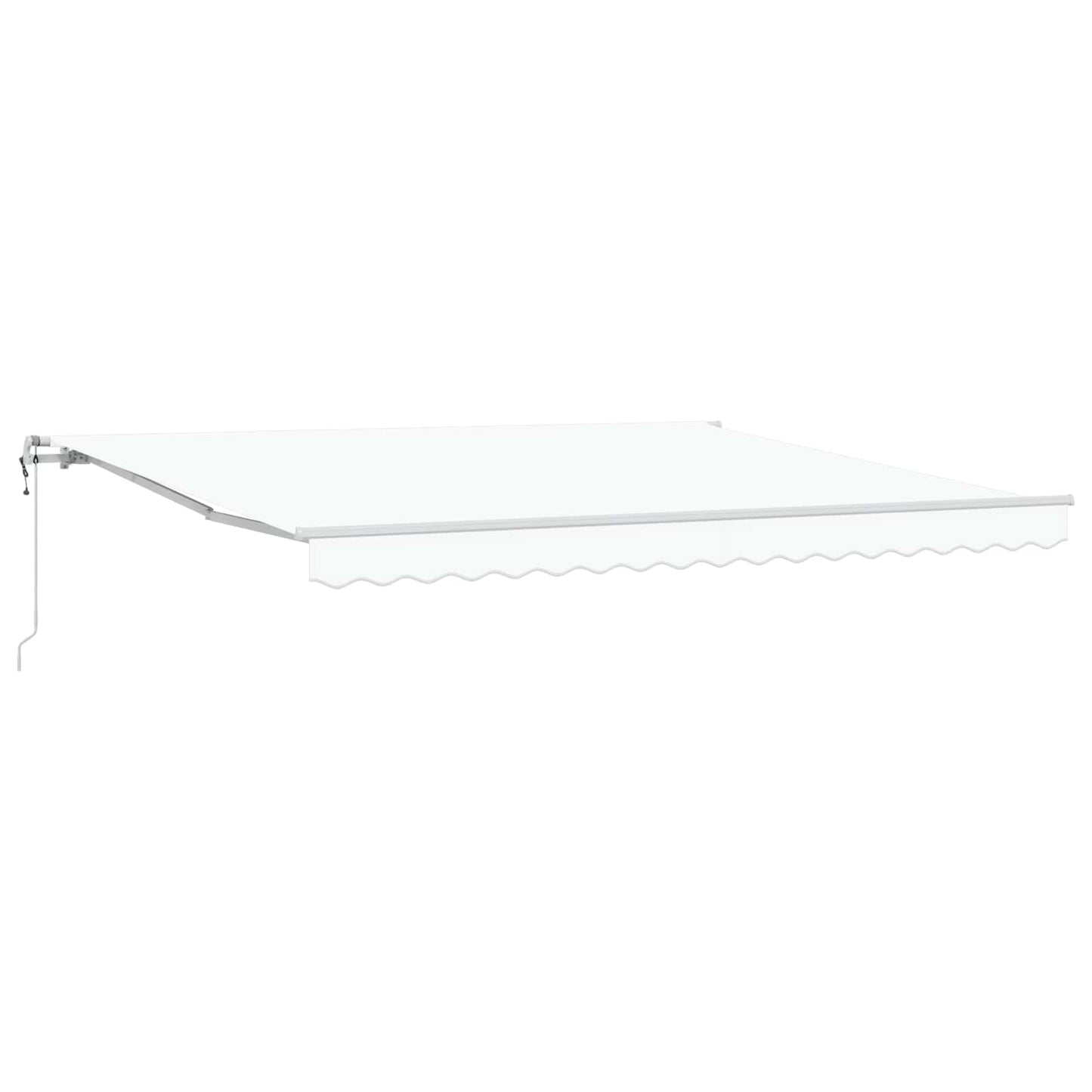 Stahovací Markýza Bílá 400 × 300 Cm Látka A Hliník