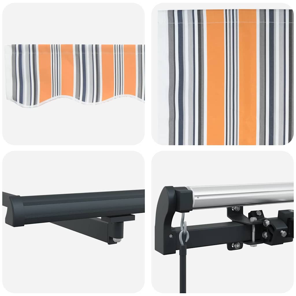 Stahovací Markýza Vícebarevný Polyester A Hliník