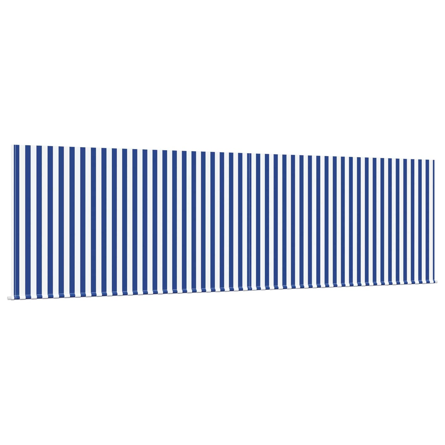 Stahovací Markýza Modrá A Bílá 400 × 300 Cm Polyester A Hliník
