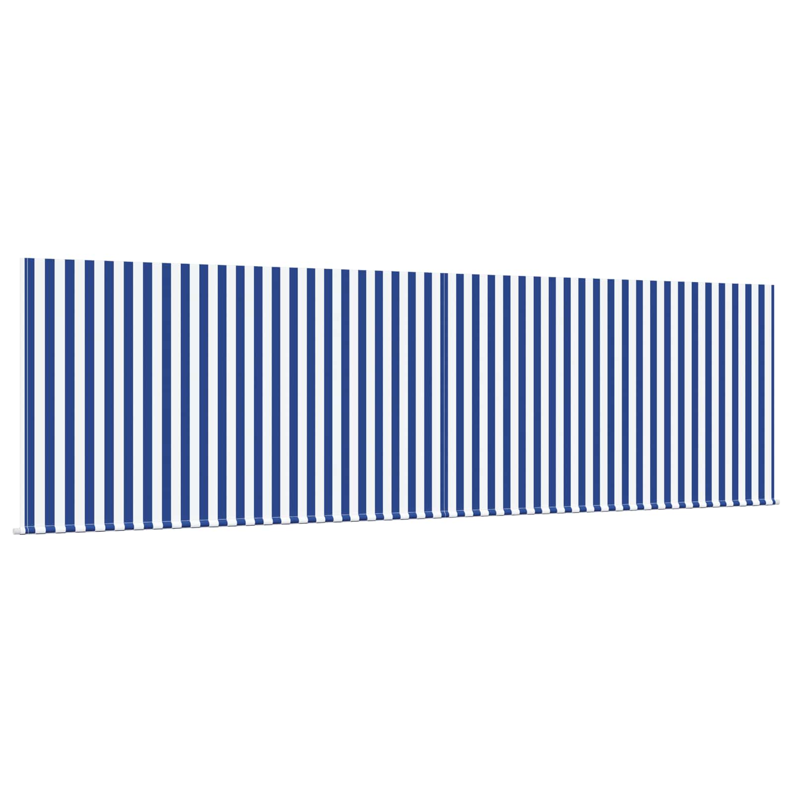 Stahovací Markýza Modrá A Bílá 400 × 300 Cm Polyester A Hliník